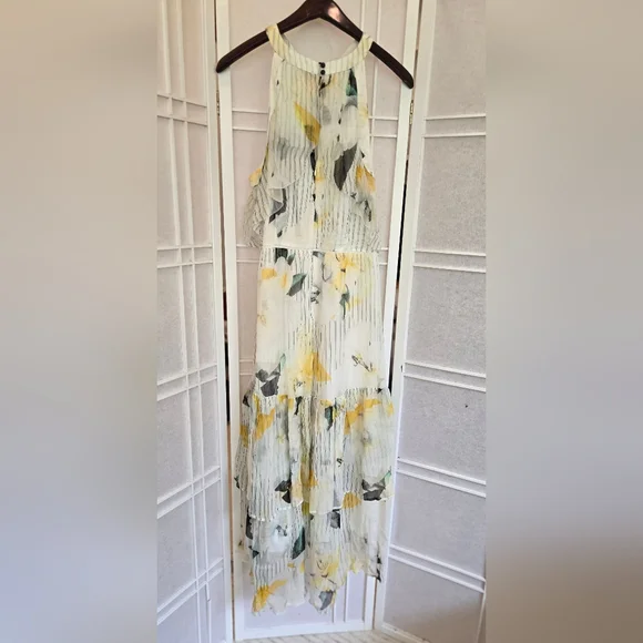 NWOT! Anthropologie Garden Party Floral White Dress - Picture 11 of 14